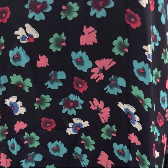 BETSEY JOHNSON Y2K Navy Multicolored Floral Slip Dress / 2 / Excellent condition - Picture 4 of 13